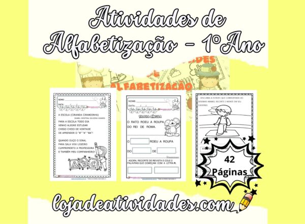 COMPILADO DE ATIVIDADES PARA ALFABETIZAÇÃO – 1º ANO