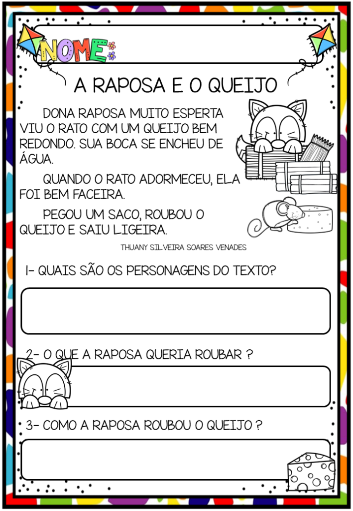 Cartilha de textos e interpretação - 1º Ano - Loja de Atividades